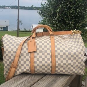 Louis Vuitton Keepall Bandouliere 55 Canvas Duffle